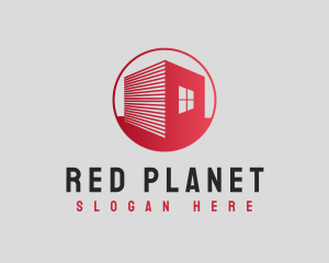 Construction Red Home logo design