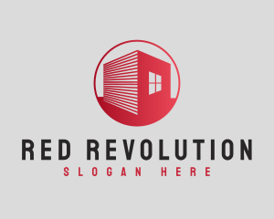 Construction Red Home logo design