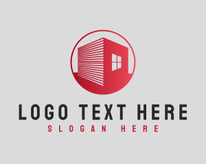 Property Services - Construction Red Home logo design