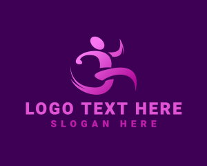 Trainer - Gym Human Exercise logo design