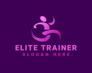 Gym Human Exercise  logo design