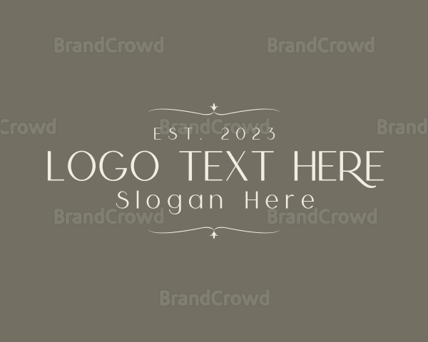 Elegant Minimalist Styling Business Logo