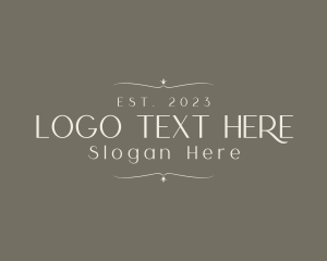 Typography - Elegant Minimalist Styling Business logo design