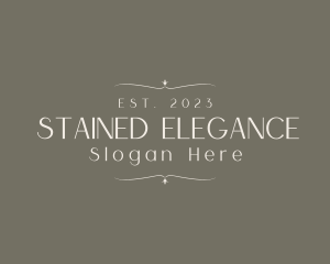 Elegant Minimalist Styling Business logo design