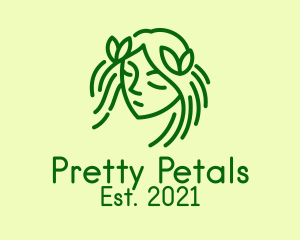 Pretty - Green Pretty Woman logo design