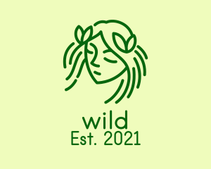 Makeup - Green Pretty Woman logo design