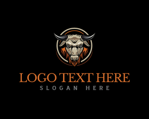 Livestock - Buffalo Horn Ranch logo design