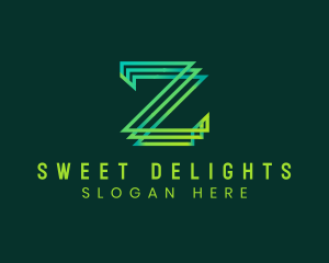 Digital Tech Letter Z Logo