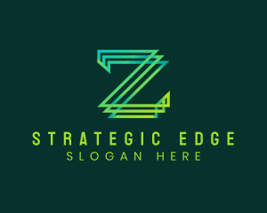 Online - Digital Tech Letter Z logo design