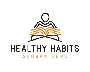 Book Yoga Wellness logo design