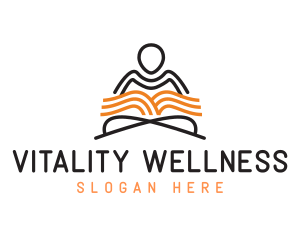 Book Yoga Wellness logo design