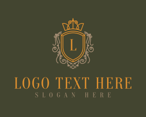 Exclusive - Royal Crown Shield logo design