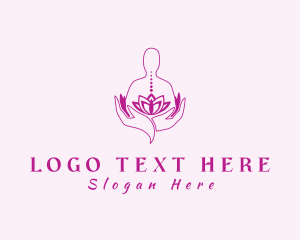 Hands - Lotus Body Massage logo design