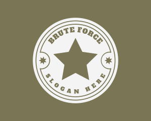 Army Soldier Star  logo design