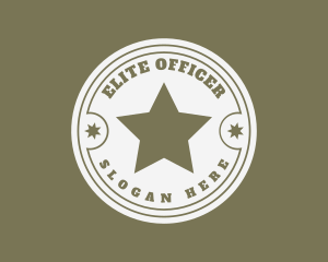 Officer - Army Soldier Star logo design