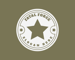 Army Soldier Star  logo design