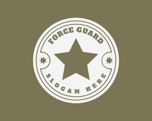 Army Soldier Star  logo design