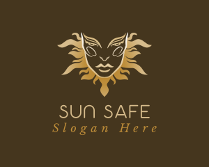 Sunblock - Sunshine Face Beauty logo design