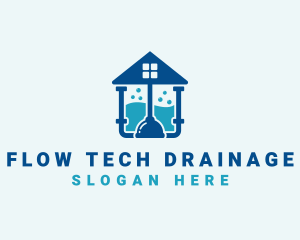 Drainage - Plumber Drainage Plunger logo design