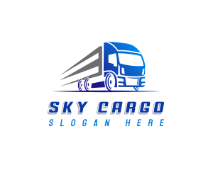 Truck Shipping Transport logo design