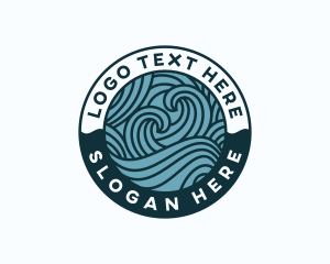 Surf - Waves Surf Coast logo design