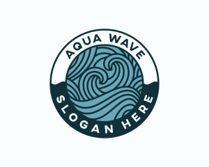 Waves Surf Coast logo design