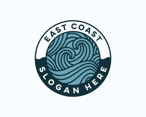 Waves Surf Coast logo design