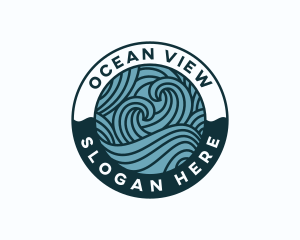 Waves Surf Coast logo design