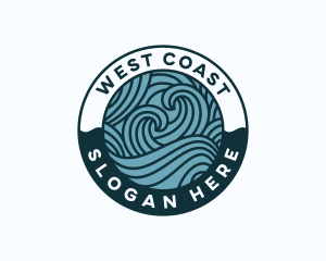 Waves Surf Coast logo design