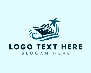 Tropical - Cruise Vacation Sailing logo design