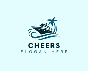 Cruise Vacation Sailing Logo