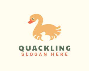 Duckling - Wild Duck & Duckling logo design