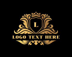 High End - Royal Monarchy Shield logo design