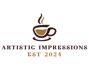 Coffee Cup Stroke  logo design