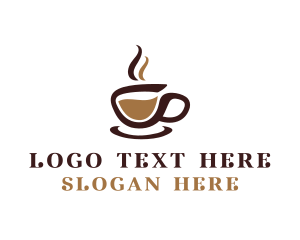Coffee Cup Stroke  Logo