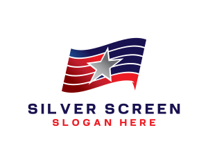 Senate - Star Stripes Flag logo design