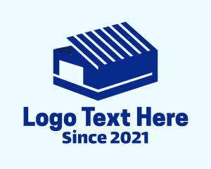 Barn - Blue Container Warehouse logo design