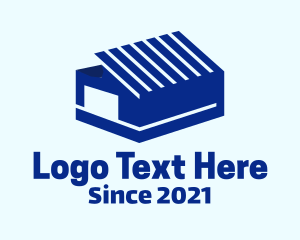 Stockroom - Blue Container Warehouse logo design
