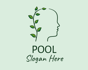 Eco Park - Nature Person Head logo design