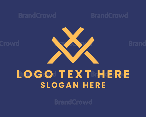 Luxury Monogram Letter VX Logo