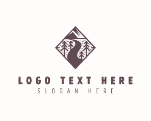 Mountain - Outdoor Road Trip logo design