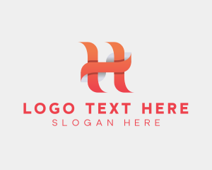 App - Modern Digital Software Letter H logo design