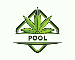 Organic Cannabis Leaf Logo