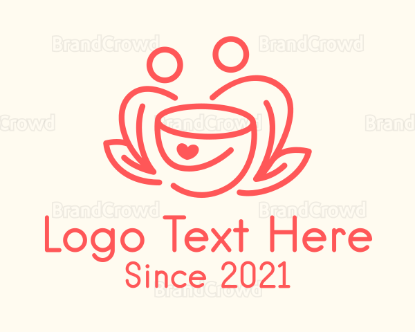 Coffee Date Line Art Logo