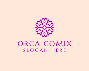 Orchid - Flower Petal Bloom logo design