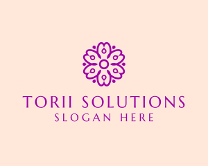 Flower Petal Garden logo design