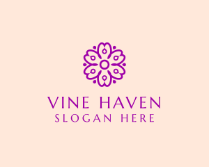 Flower Petal Garden logo design