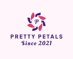 Flower Petal Wreath logo design