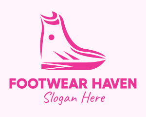 Boots - Pink Fashion Boots logo design