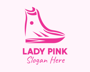 Pink Fashion Boots logo design